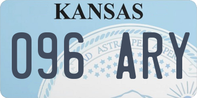 KS license plate 096ARY