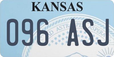 KS license plate 096ASJ