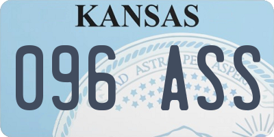 KS license plate 096ASS