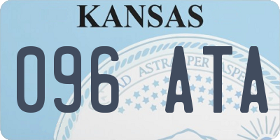KS license plate 096ATA