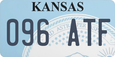 KS license plate 096ATF
