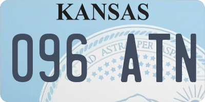KS license plate 096ATN