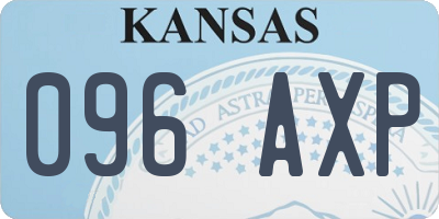 KS license plate 096AXP