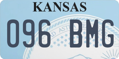 KS license plate 096BMG