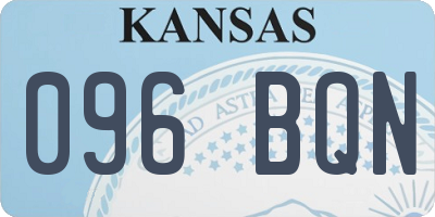 KS license plate 096BQN