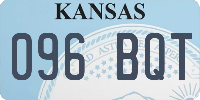 KS license plate 096BQT