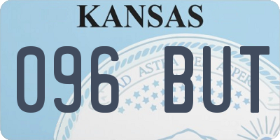 KS license plate 096BUT