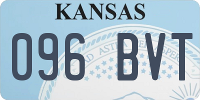 KS license plate 096BVT