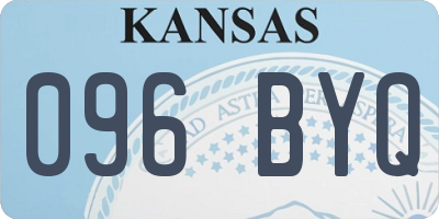 KS license plate 096BYQ