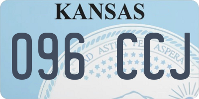 KS license plate 096CCJ