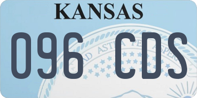 KS license plate 096CDS