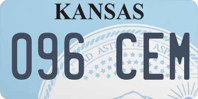 KS license plate 096CEM