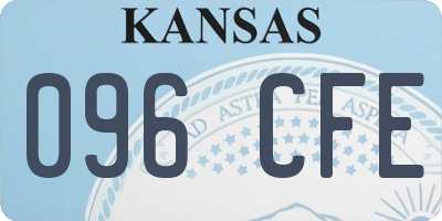 KS license plate 096CFE