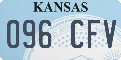 KS license plate 096CFV