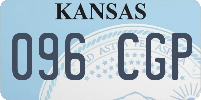 KS license plate 096CGP
