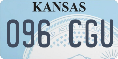 KS license plate 096CGU