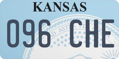 KS license plate 096CHE