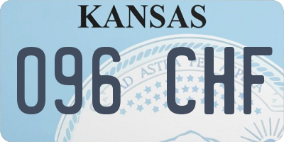 KS license plate 096CHF