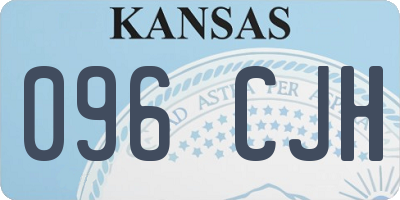 KS license plate 096CJH