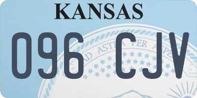 KS license plate 096CJV