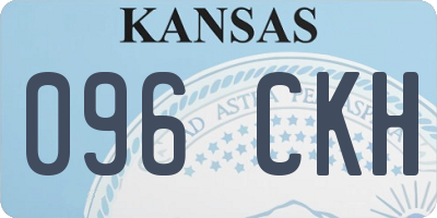 KS license plate 096CKH