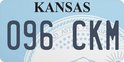 KS license plate 096CKM