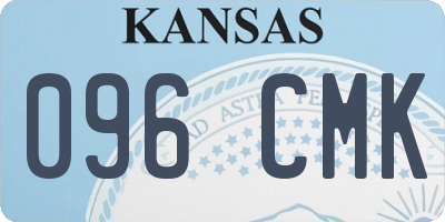 KS license plate 096CMK
