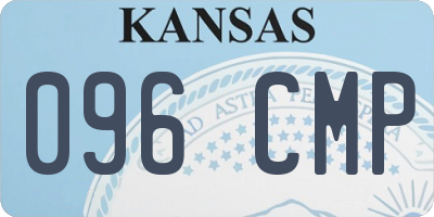 KS license plate 096CMP