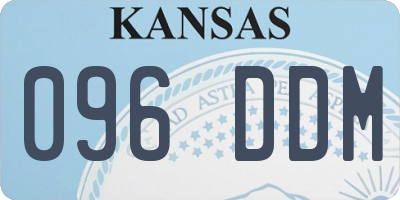 KS license plate 096DDM