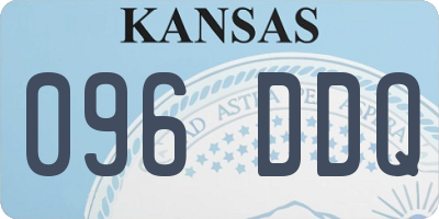 KS license plate 096DDQ