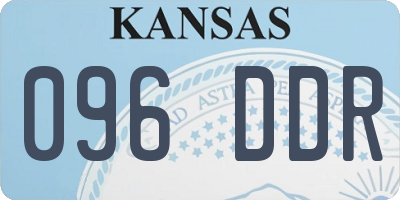 KS license plate 096DDR