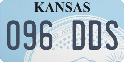 KS license plate 096DDS