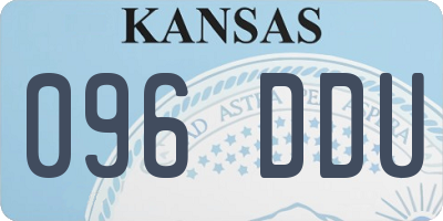 KS license plate 096DDU