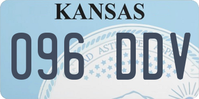 KS license plate 096DDV