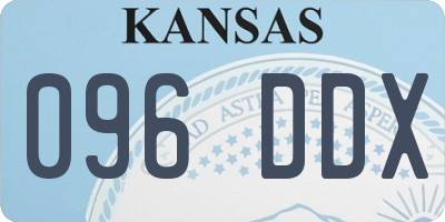 KS license plate 096DDX