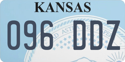 KS license plate 096DDZ