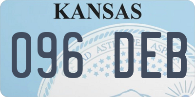 KS license plate 096DEB