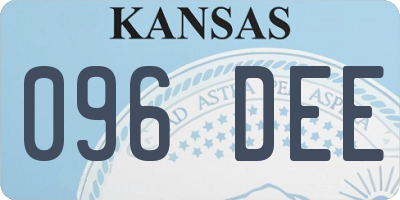 KS license plate 096DEE