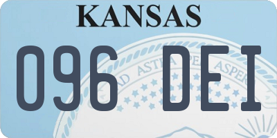 KS license plate 096DEI