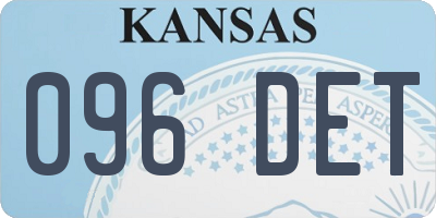 KS license plate 096DET