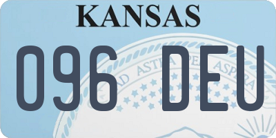 KS license plate 096DEU