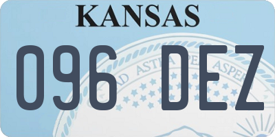 KS license plate 096DEZ