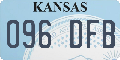 KS license plate 096DFB
