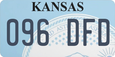 KS license plate 096DFD