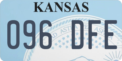 KS license plate 096DFE