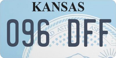 KS license plate 096DFF