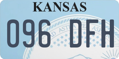 KS license plate 096DFH