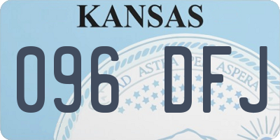 KS license plate 096DFJ