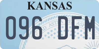 KS license plate 096DFM