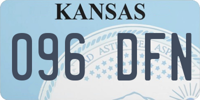 KS license plate 096DFN
